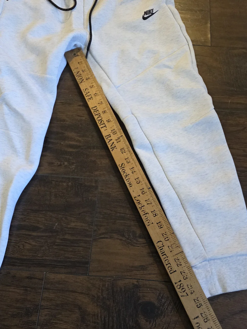 Nike Kids' Light Gray Fleece Jogger Pants